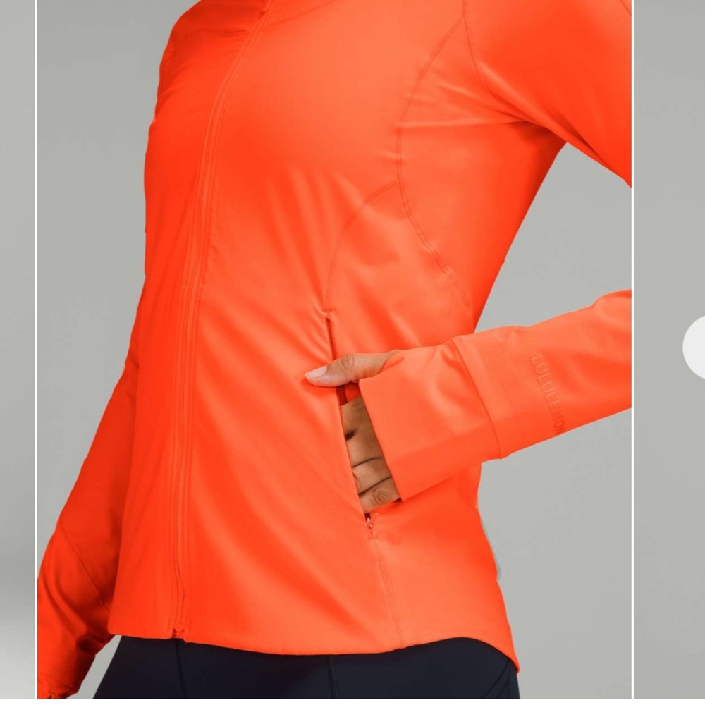 Lululemon Mist over Windbreaker, Highlight Orange jacket size 6 - Picture 3 of 11